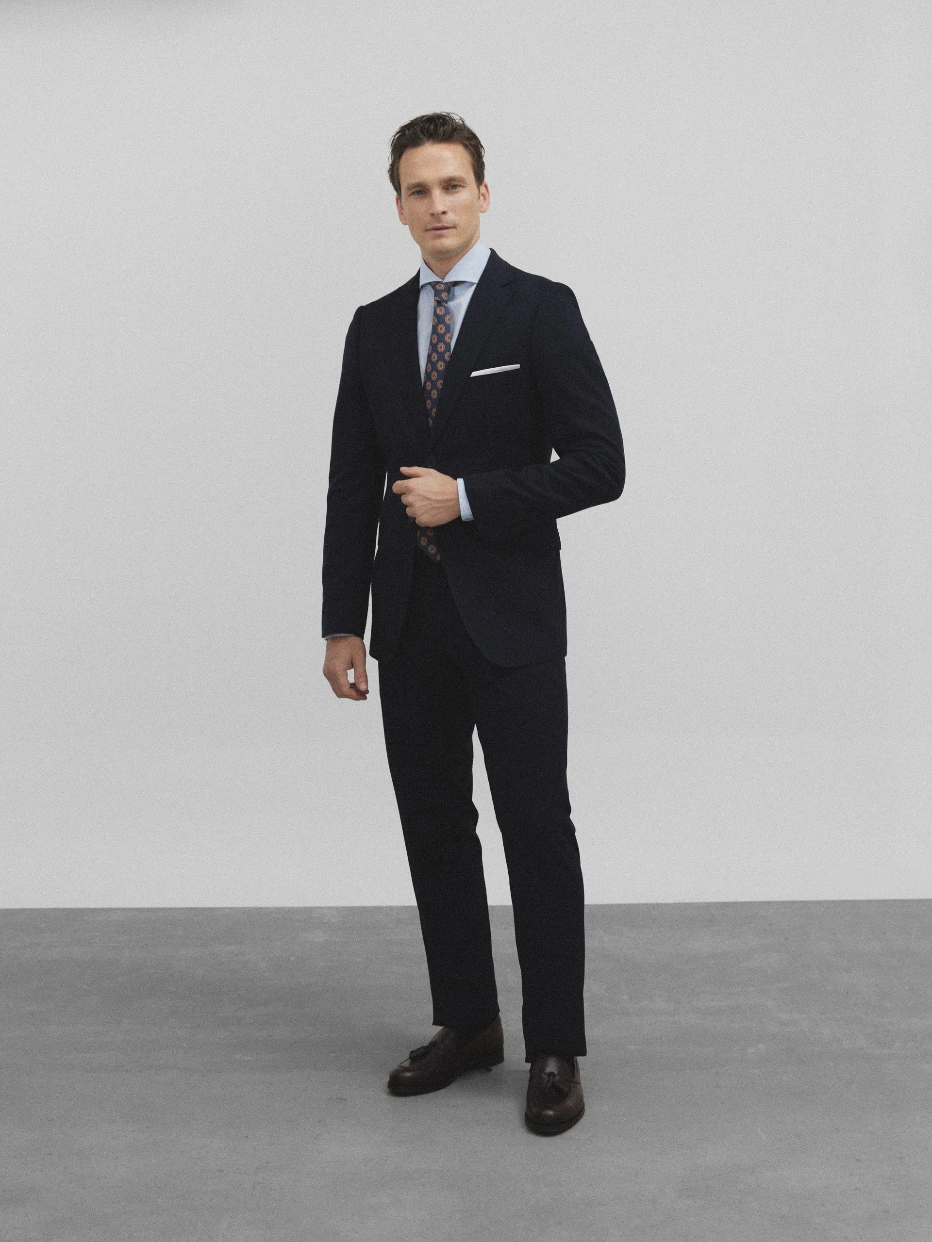Americana traje essential azul marino