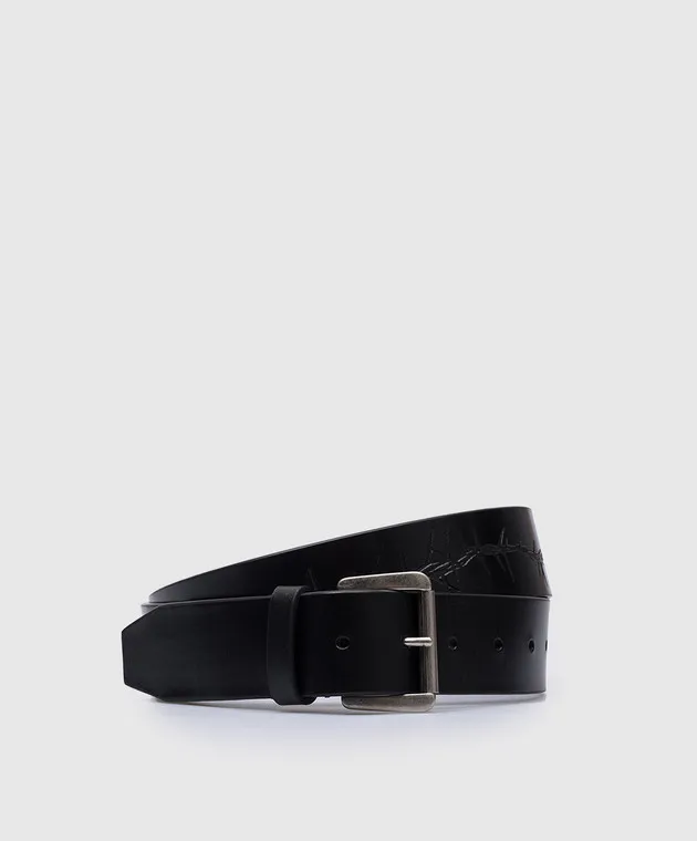 Ann Demeulemeester Dieter black leather belt