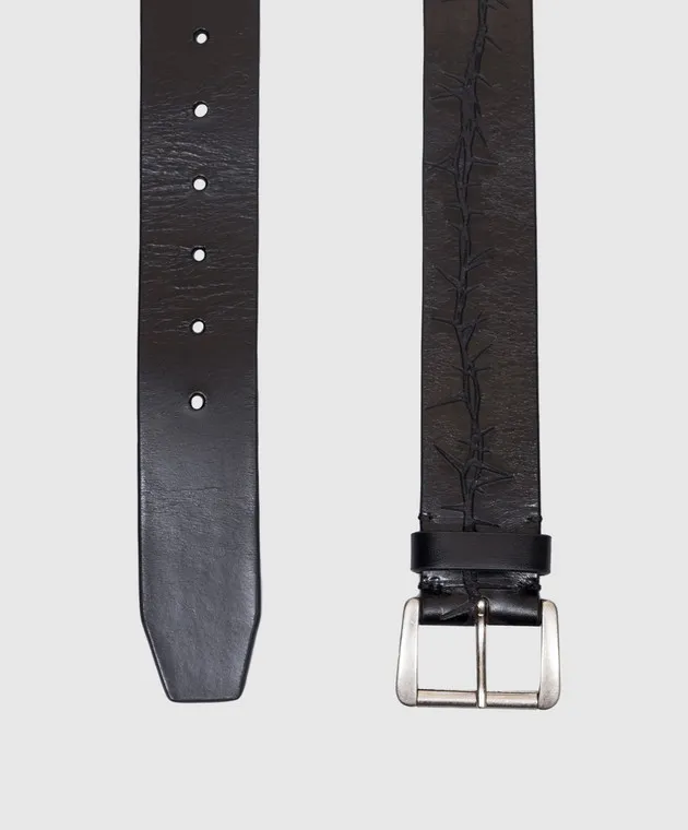 Ann Demeulemeester Dieter black leather belt