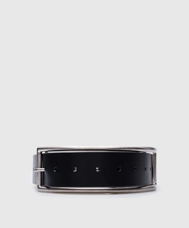 Ann Demeulemeester Igna black leather belt