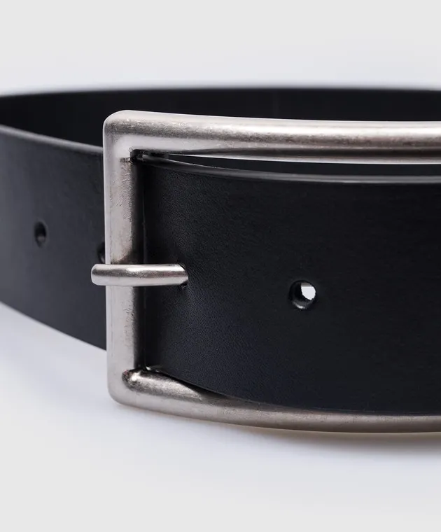 Ann Demeulemeester Igna black leather belt