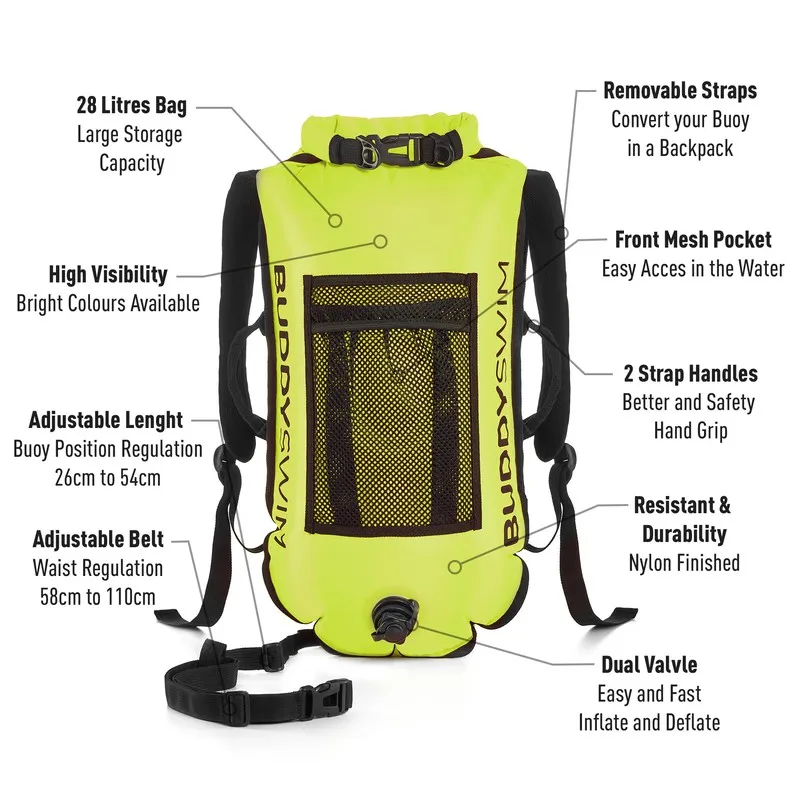 Buddyswim Boya Mochila 28l Amarilla