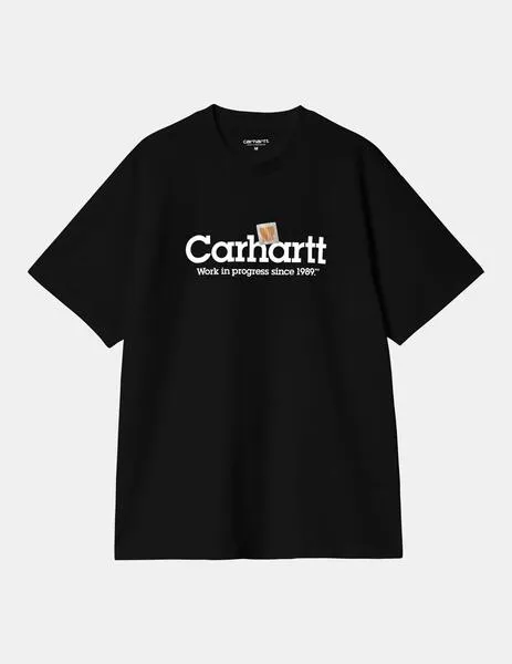 CAMISETA CARHARTT LABEL SCRIPT  BLACK