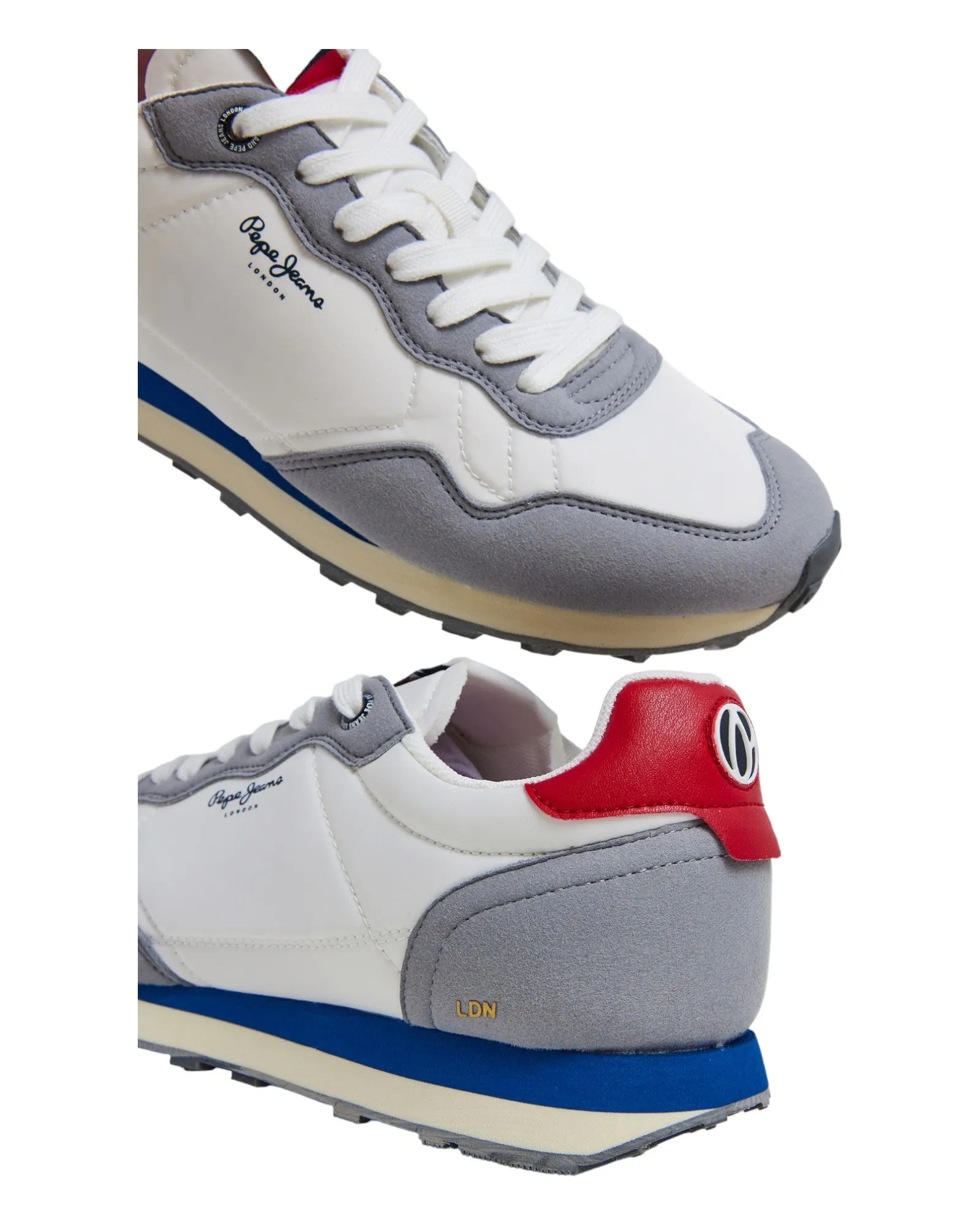 DEPORTIVOS DE HOMBRE PEPE JEANS NATCH BASIC M PMS40010 EN BLANCO