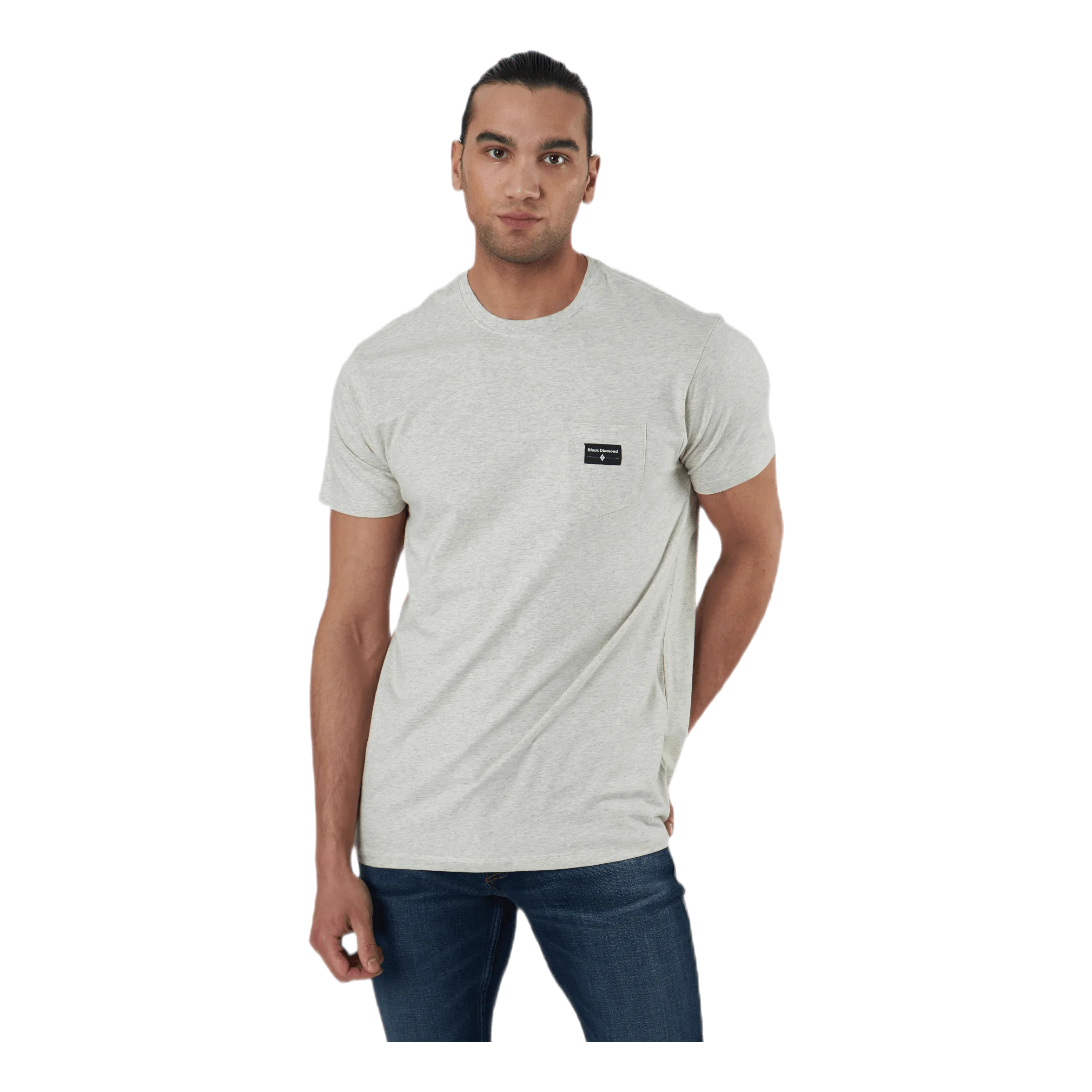 Diamante Negro Pocket Label Tee White