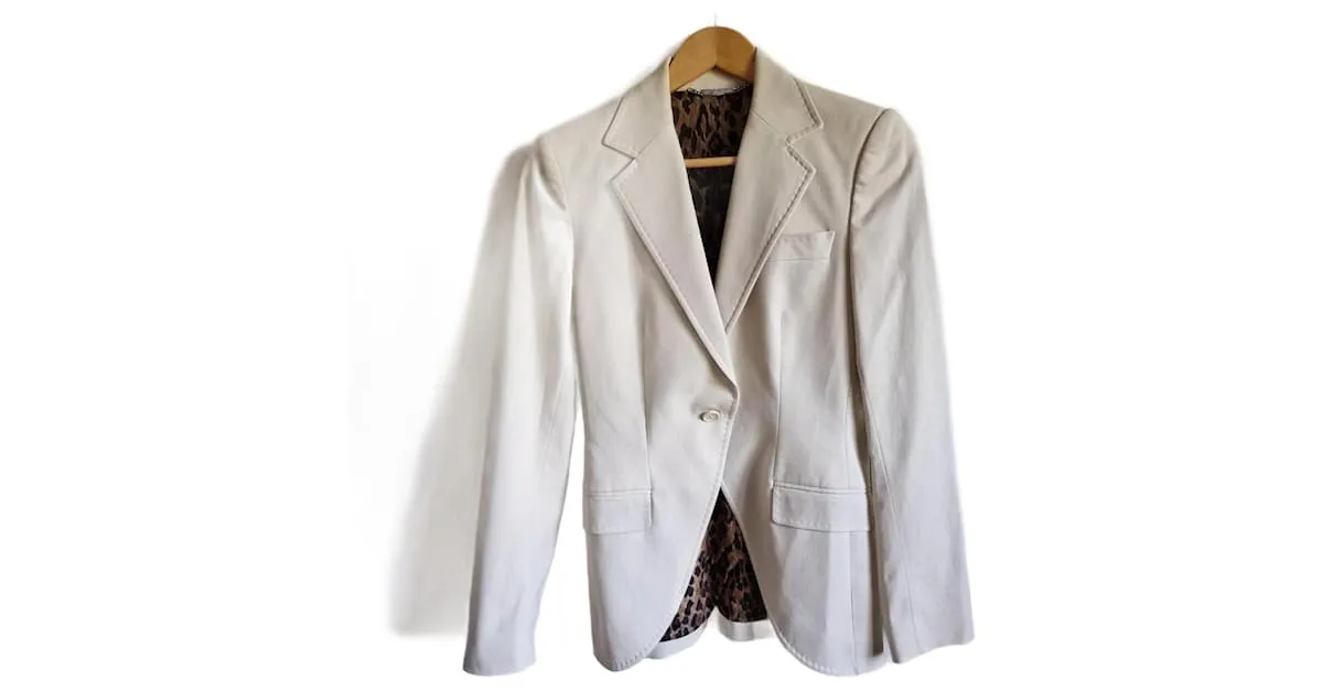 Dolce & Gabbana Chaqueta clásica Beige 