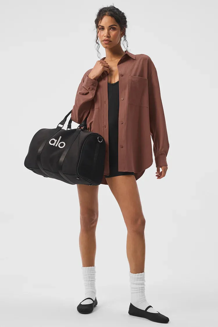 DREAMSCAPE BUTTON DOWN LONG SLEEVE  CHESTNUT