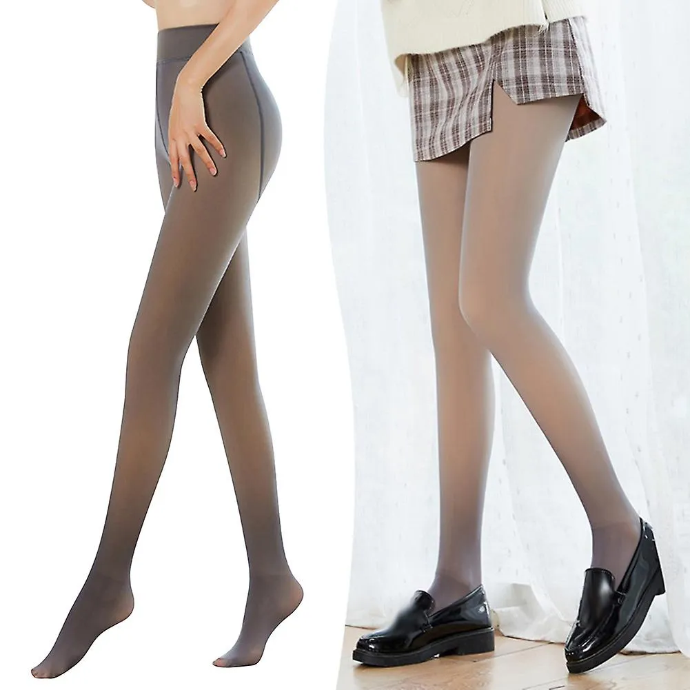 FAKE SEETHROUGH PANTYHOSE LEGGINGS HIGH ELASTICITY COMFY WARM PANTS FOR DAILY WEAR