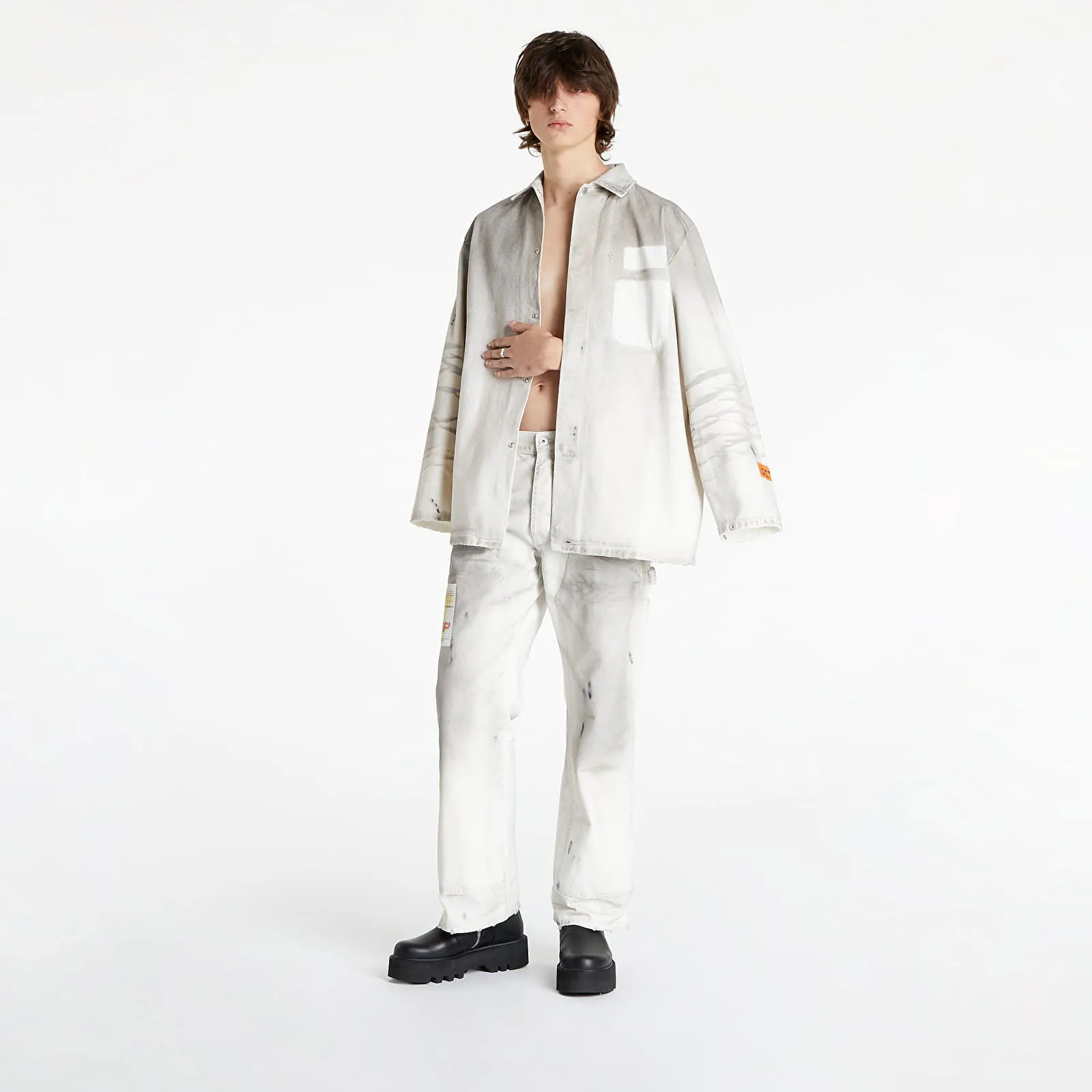 HERON PRESTON Label Dirt Wash Carpenter