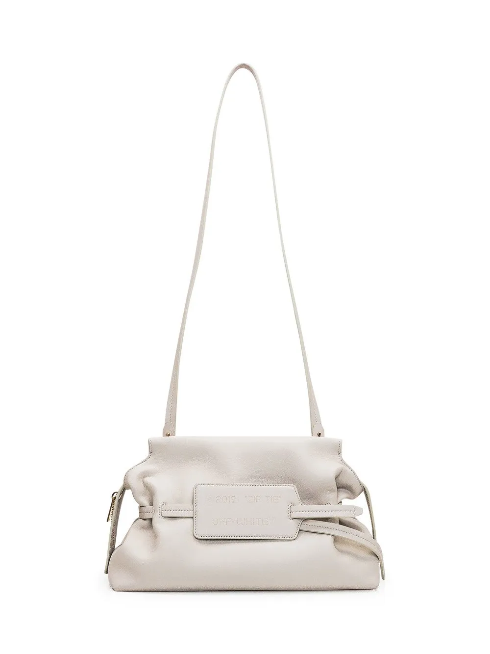 OFFWHITE CLUTCH BAG WITH ZIPTIE LABEL