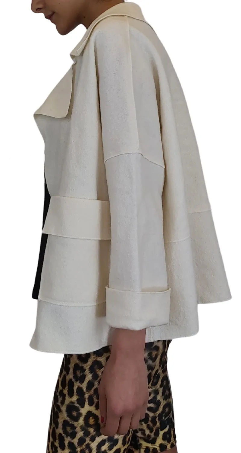 PURIFICACIÓN GARCÍA Chaqueta Corta Blanca