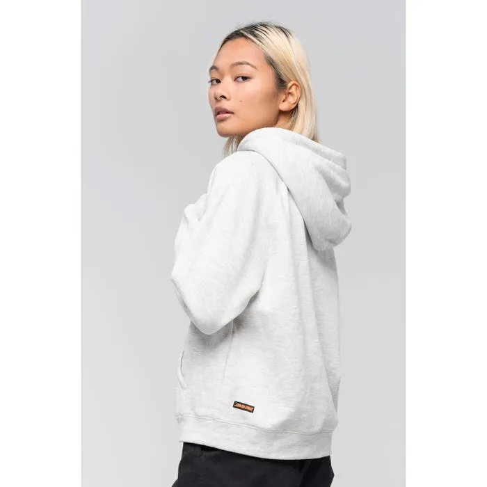 SUDADERA SANTA CRUZ MUJER CON CAPUCHA CLASSIC LABEL HOOD ATHLETIC HEATHER REF. SCAWHD0488 BLANCO JASPEADO