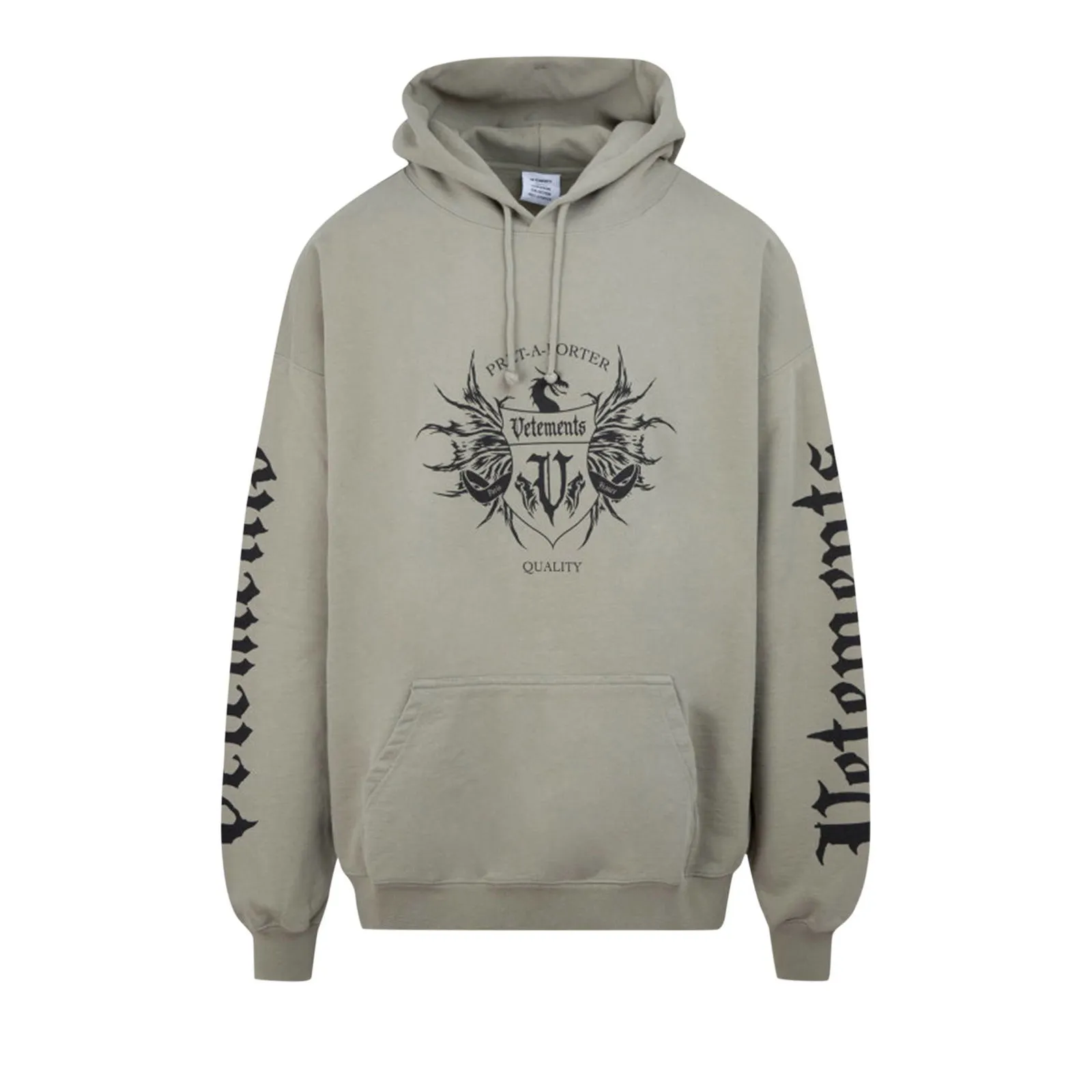 VETEMENTS Black Label Logo Hoodie