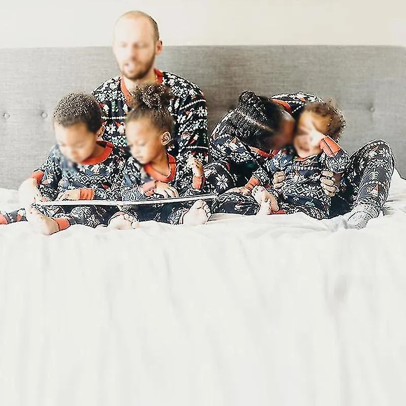 Waist Sleepwear Print Pj Sets For Women Men Kids Wear Pajamas Set