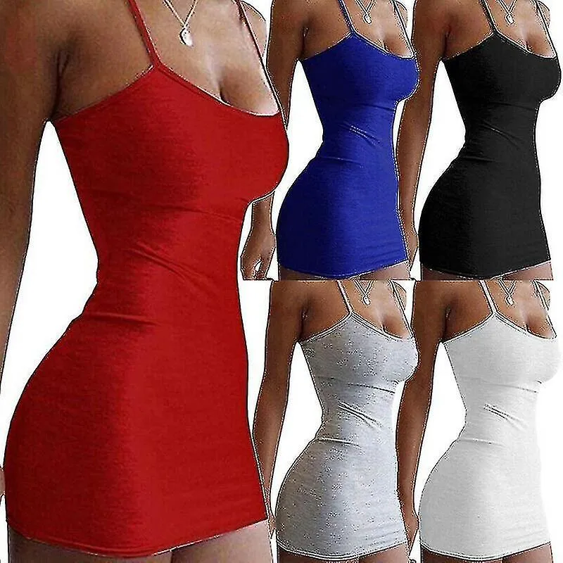 women sexy party club wear summer short dress spaghetti strap bodycon mini dress party
