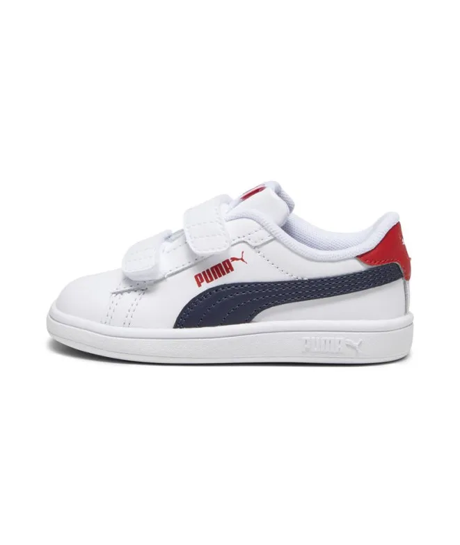 Zapatillas de Puma Smash 3.0 L V I Infantil Blanco