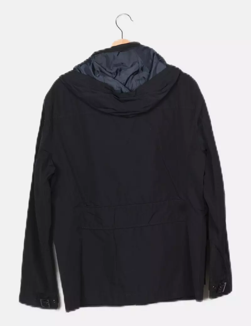 Zara Parka casual azul marina